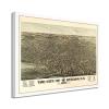1880 Buffalo New York Map Framed Vintage City of Buffalo Wall Art Poster