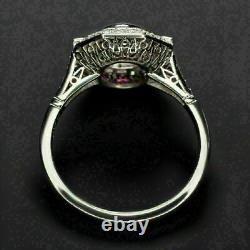 3Ct Round Cut Lab-Created Diamond Antiquated Fancy Style Old Vintage 1920's Ring