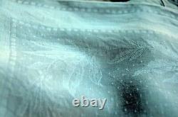6 quality antique linen hand embroidered MH monogrammed dinner napkins