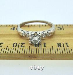 Antique Art Deco 14k Diamond Engagement Ring CNTR DIA 1/3CT G/VS Quality