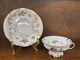 Antique KPM Berlin Floral Decorated Footed Cup & Saucer Set, 2nd Quality