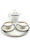 Antique high-quality crockery coffee service set 2 pers. Porcelain around 1920s