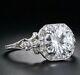 Art Deco 2.30 Ct Round Cut Lab-Created Diamond Vintage Antique Engagement Ring