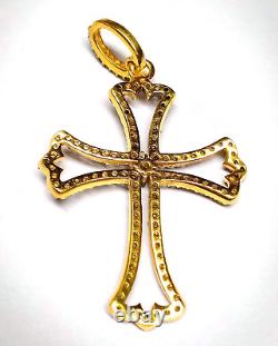 Beautiful Antique Cross Pendant With Diamond Fine Quality Pendant 925 Silver