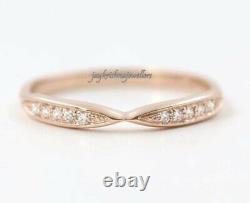 Best Quality Diamond Eternity Band Ring, 14K Gold Handmade Jewelry Antique Ring