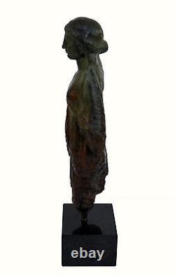 Bronze sculpture Kore statue Ancient Greek marble based artifact