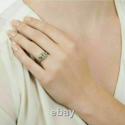 Era 1.75 CT OEC Diamond Royal Antique Style Vintage Bridal Ring 14K White Gold
