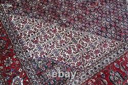 Geometric Vintage Caucasian Area Rug 10x13 ft Fine Handmade Oriental Wool Carpet