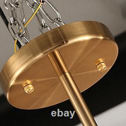 Gold LED K9 Crystal Ceiling Light Pendant Lamp Modern Satellite Chandelier New