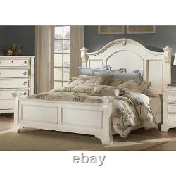 Heirloom Antique White King Poster Bed