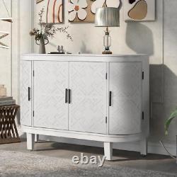High Quality Accent Storage Cabinet Sideboard with Antique Pattern Doors New Sty