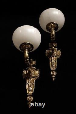 High Quality Alabaster Wall Sconces Antique style white color
