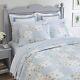 New! Cozy Cottage Shabby Chic Patchwork Blue Green White Rose Soft Quilt Set