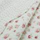 New! Cozy Shabby Chic Ivory White Pink Red Green Leaf Romantic Rose Quilt Set