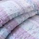 New! Cozy Shabby Chic Pink Purple Lavender Lilac Blue Lace Ruffle Quilt Set