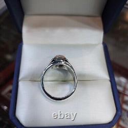 Top Quality White Opal Stone Old Ethiopian Opal Stone Sterling Silver 925 Ring