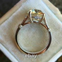 Vintage Art Deco 2.40Ct White Round Lab Created Diamond Antique Engagement Ring