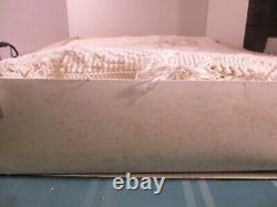 Vintage BATES George Washington's Choice SNOW WHITE Double Bedspread