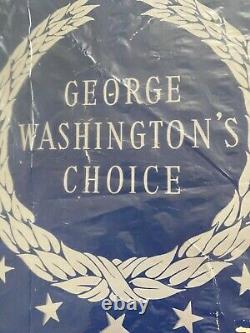 Vintage Bates George Washington Choice white cotton Queen coverlet pre-owned