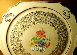 WPThe Harker Pottery Co. Quality Made In USA 22 Kt. Gold 12 Plate RARE